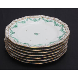 Porcelain plate set (7 pcs)