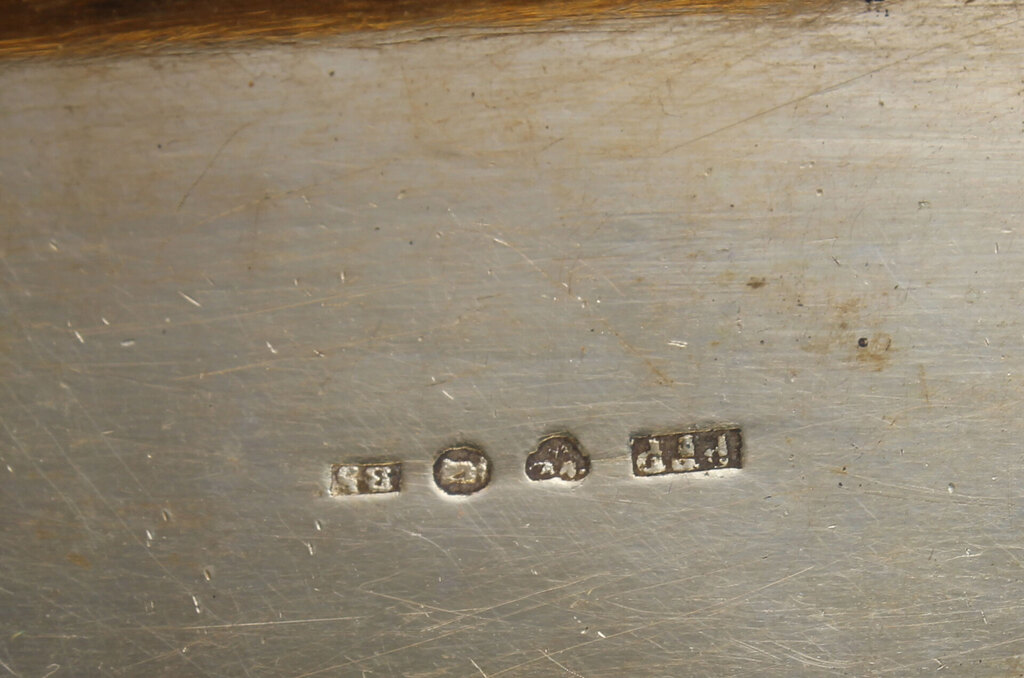 Silver tobacco chest with gilding