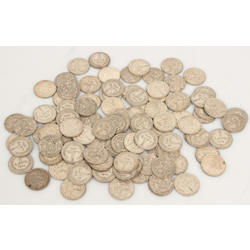 Silver one-lata coins 1924. 100 pcs. 