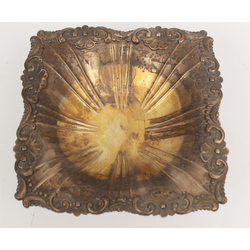 Silver dish with gilding