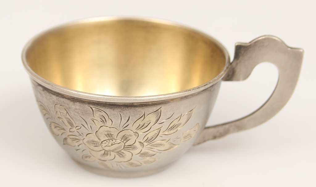 Silver cup with gilding