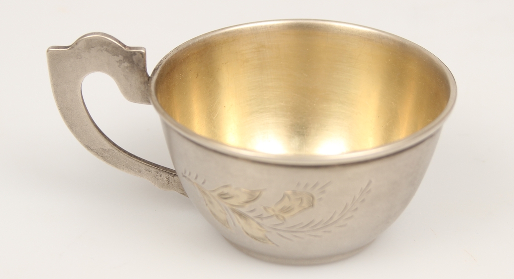 Silver cup with gilding