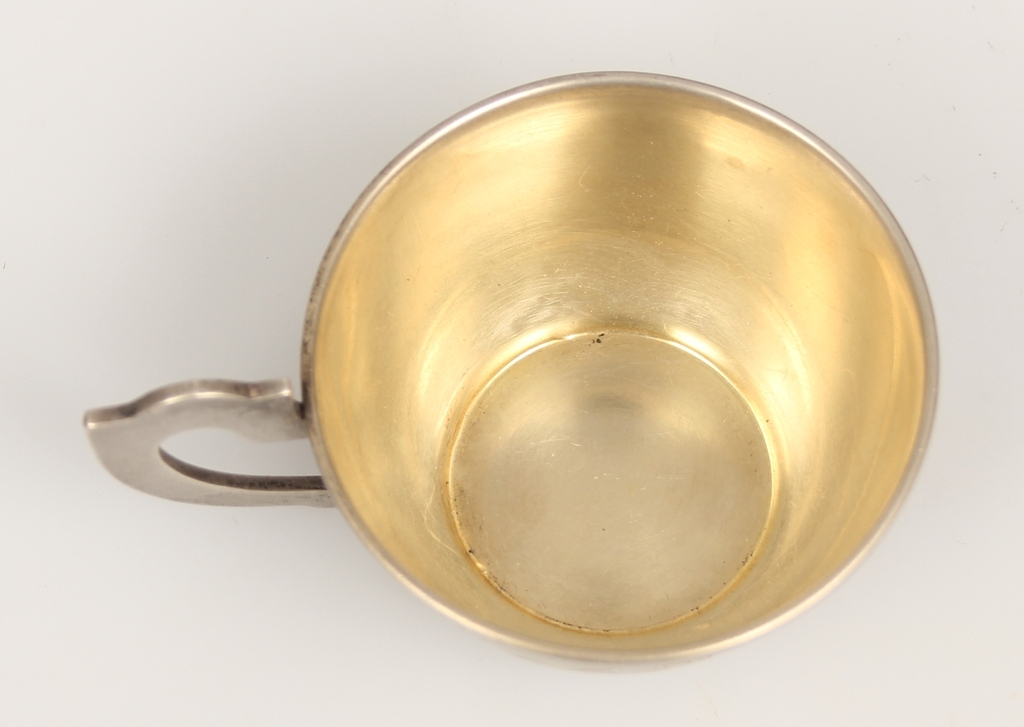 Silver cup with gilding