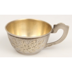 Silver cup with gilding