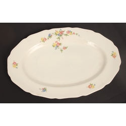 Porcelain plate with a floral motif