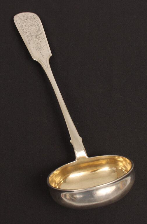 Silver soup bowl/spoon