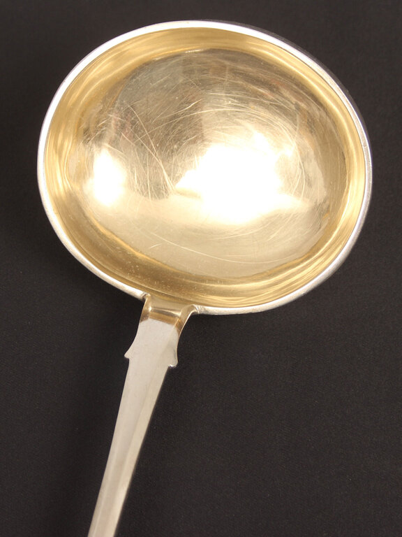 Silver soup bowl/spoon