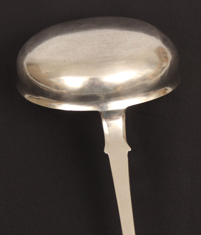 Silver soup bowl/spoon