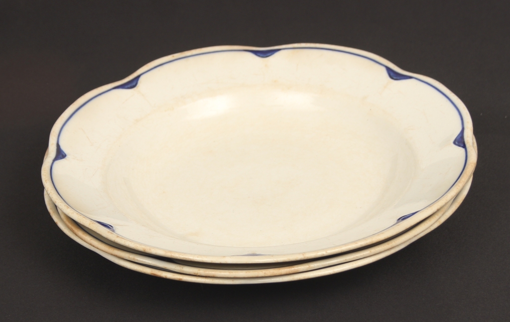 Porcelain deep plates (3 pcs.)