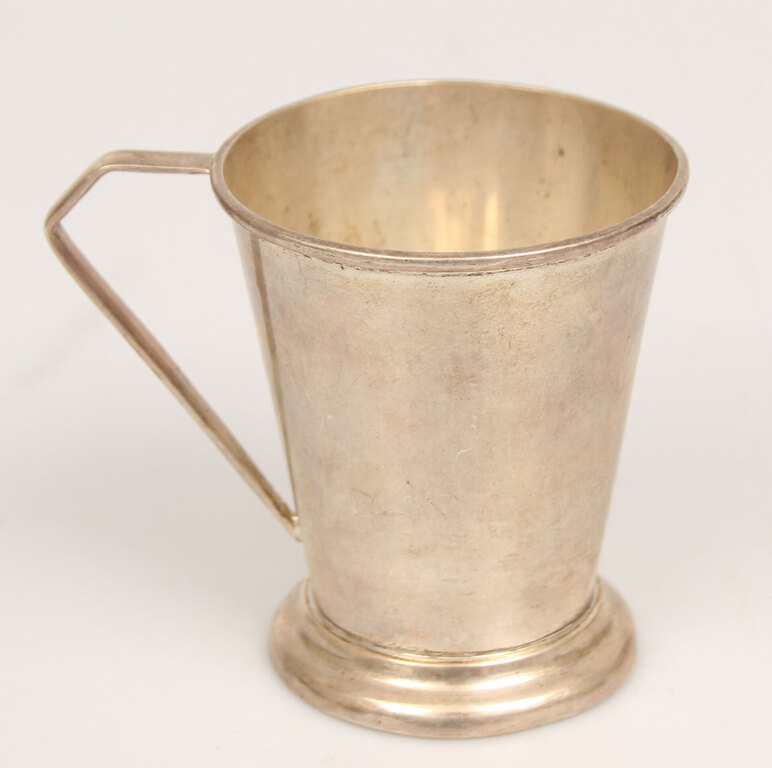 A silver cup