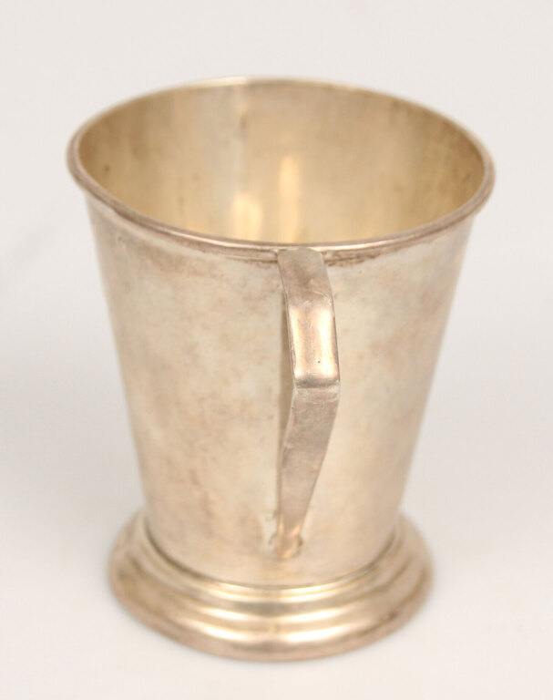 A silver cup