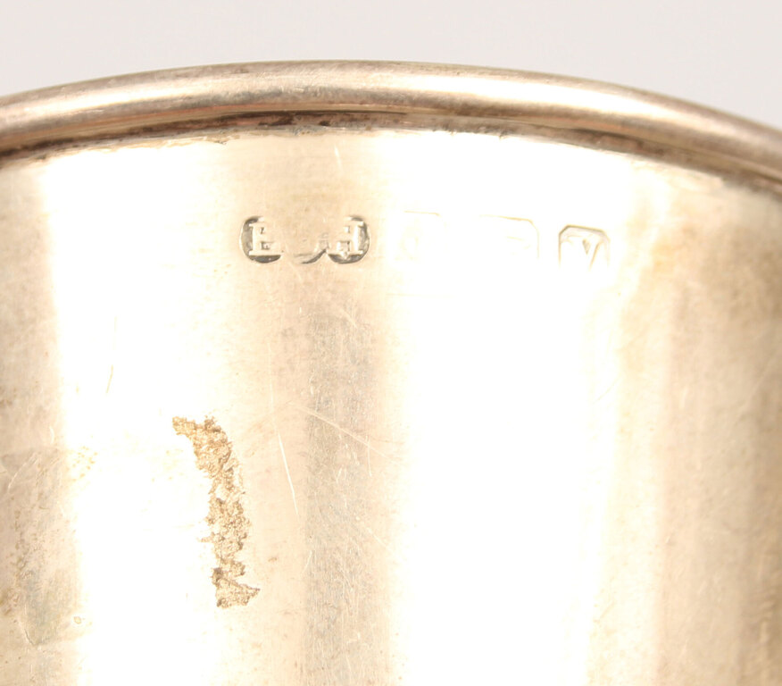 A silver cup