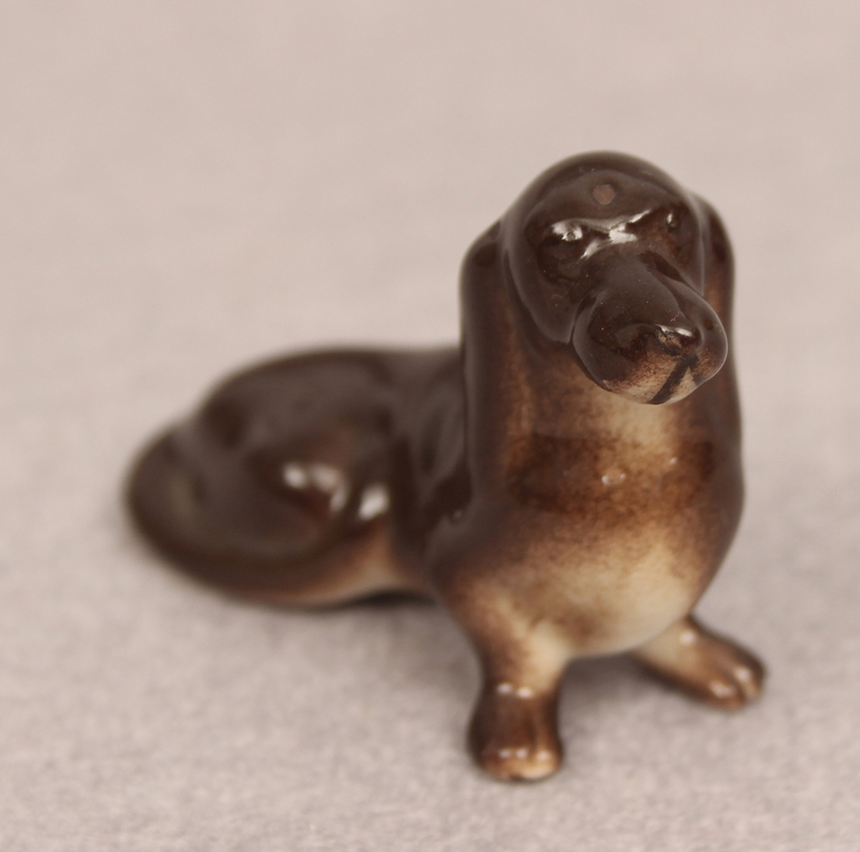 Porcelain figurine Dachshund