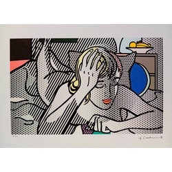 Roy Lichtenstein Nude girl on the sofa