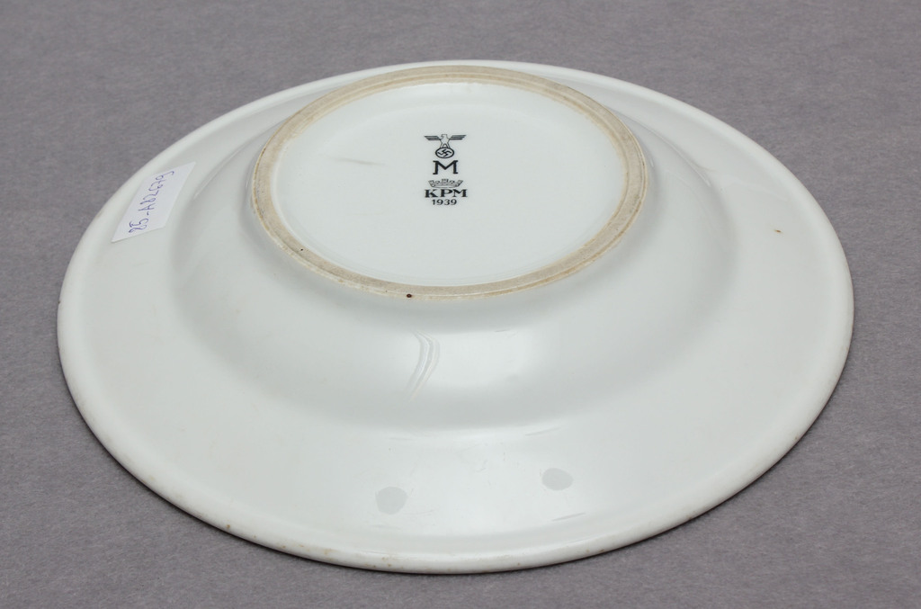 Naval officer porcelain plate