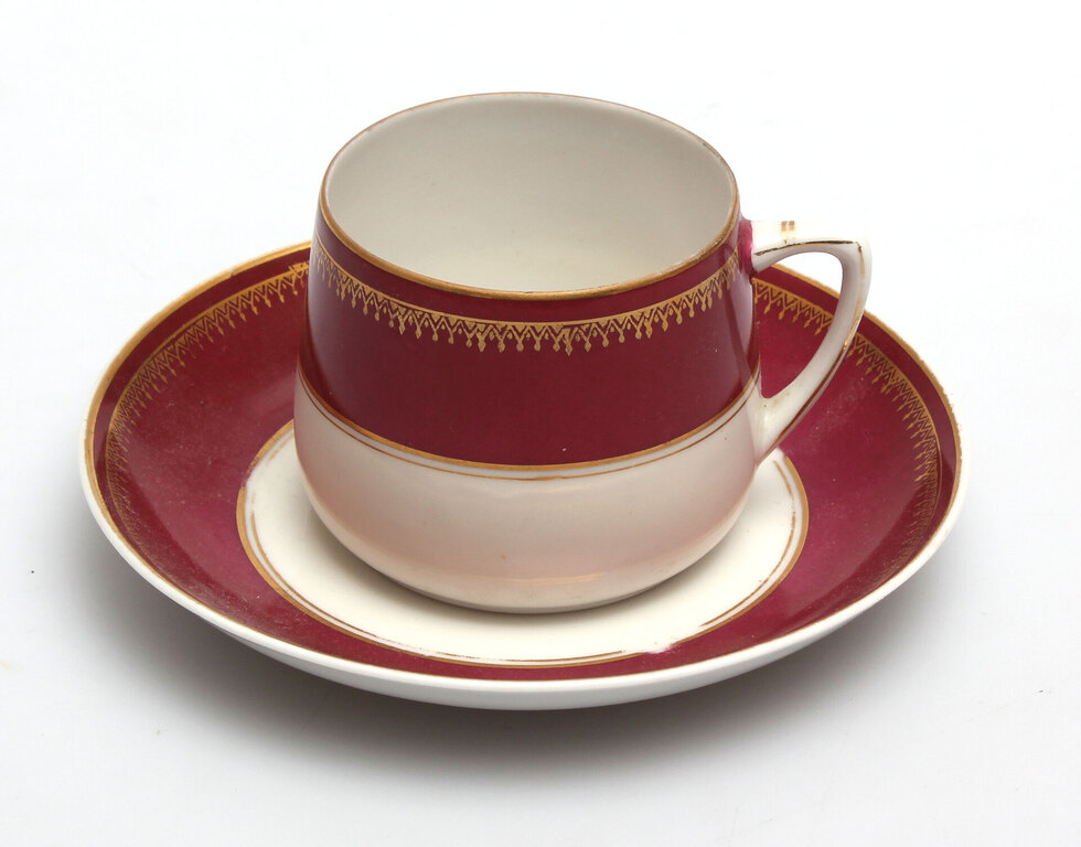 Porcelain cup and saucer