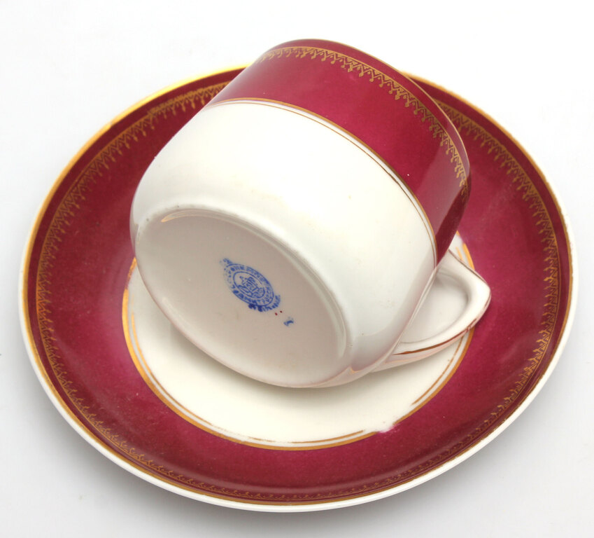 Porcelain cup and saucer