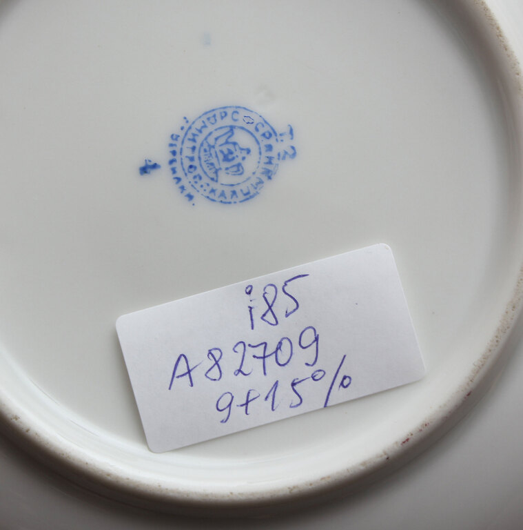 Porcelain cup and saucer