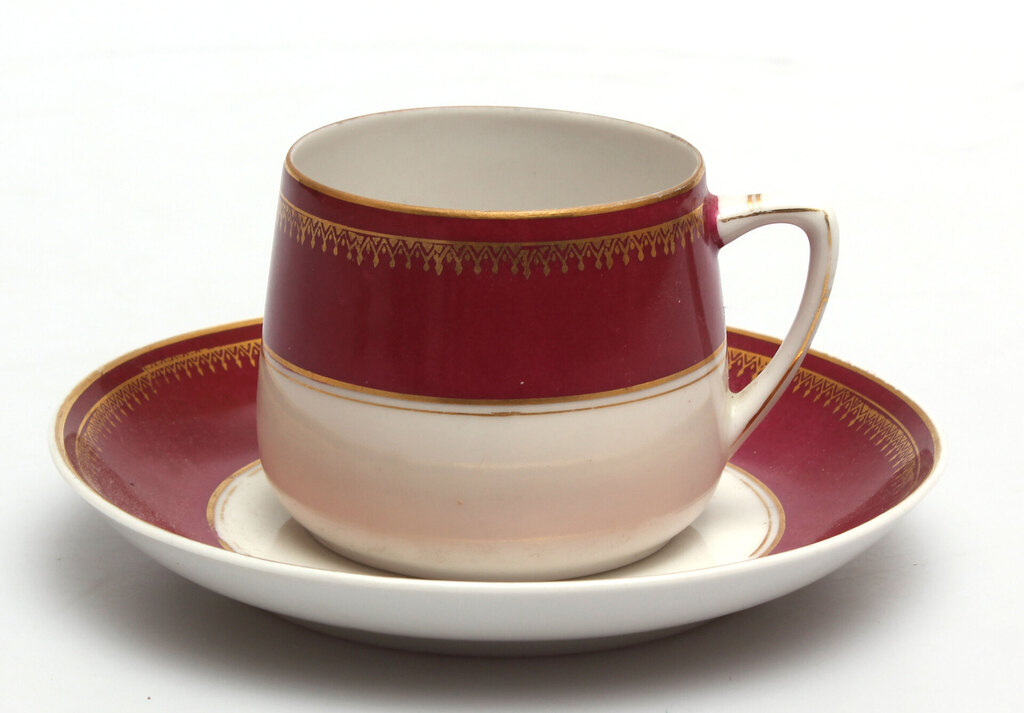 Porcelain cup and saucer