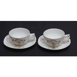 A set of porcelain cups