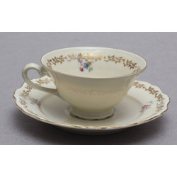 Porcelain cup with saucer