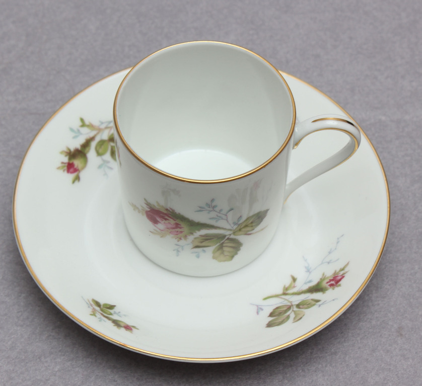 Porcelain cup with saucer