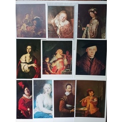 A set of art postcards depicting paintings - masterpieces of world painting of the XVI-XVII centuries. 30 p.