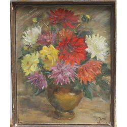 Still life with autumn flowers