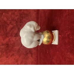  STATUETTE BEAR ON A GOLDEN BALL, KUZNETCOVS STAMP