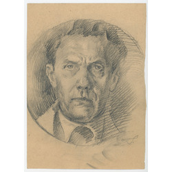 Self-portrait of the artist Oto Skulme. 20th century 40s. 