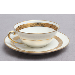 Porcelain cup with saucer