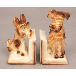 Porcelain book holders Dogs 2 pcs. 