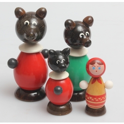 Set of wooden toys (4 pcs)