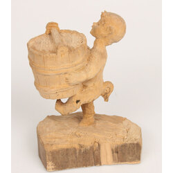 Wood-carved figurine devil L. Cuckoo