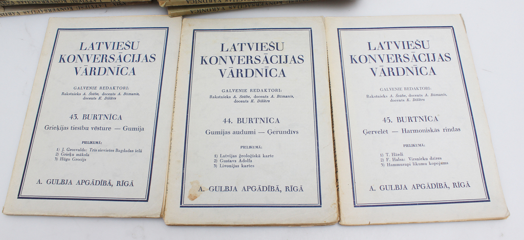 Latviešu konversācijas vārdnīca 52 burtnīcas