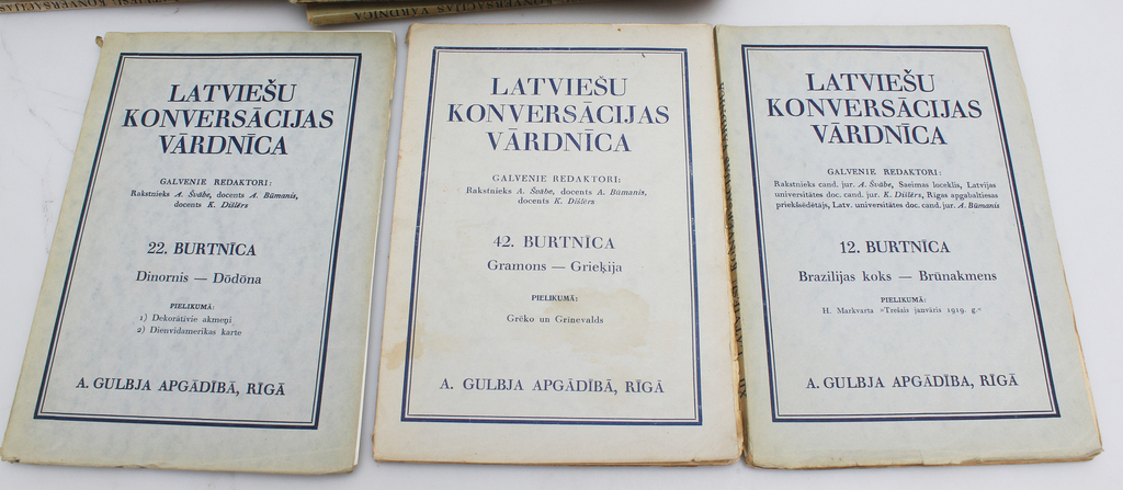 Latviešu konversācijas vārdnīca 52 burtnīcas