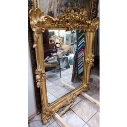 Gilded baroque style mirror