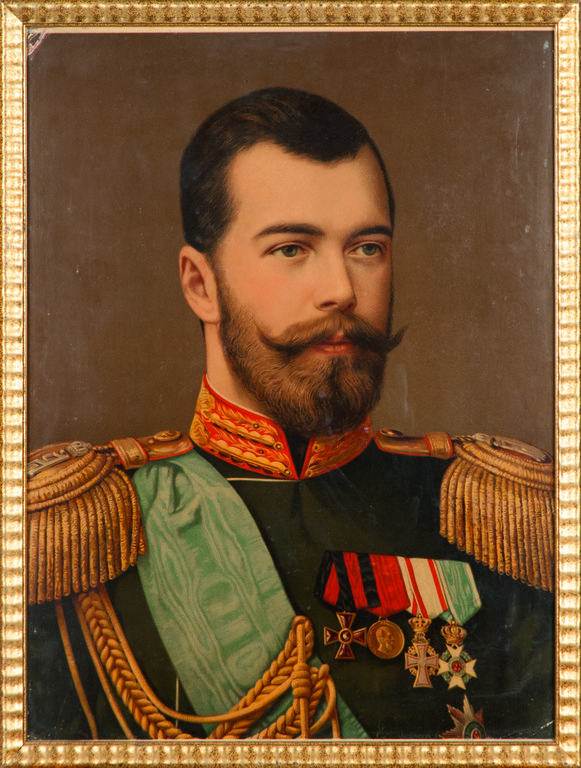 Krievijas cars Nikolajs II un Krievijas cariene Aleksandra