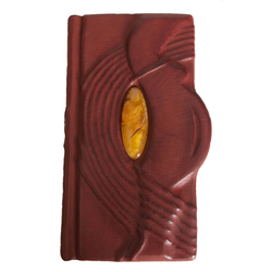 Address book in leather covers