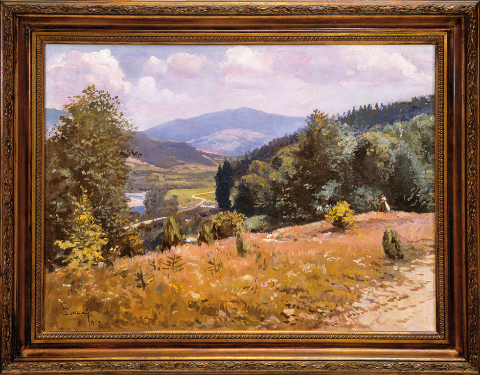 Summer mountain landscape with 