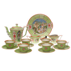 Porcelain set for six people