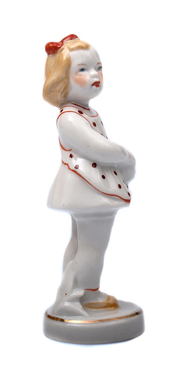 Porcelain figure ''Little Girl with an Apple''