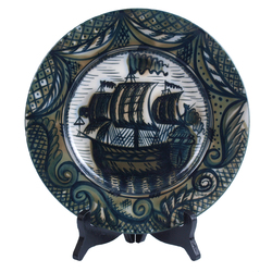 Decorative porcelain plate„Sail”
