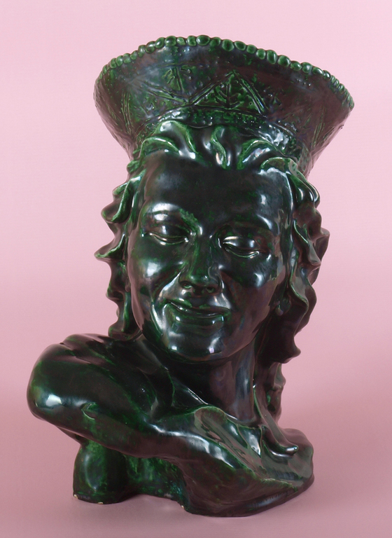 Ceramic bust sculpture 