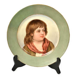 French porcelain plate by Wilhelms Timms (1820-1895)