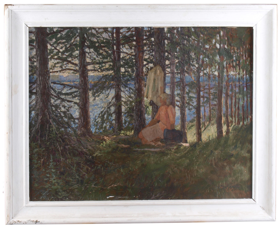 Woman in the forest